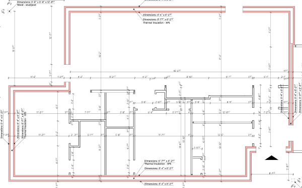 Architectural drawing of the base plate