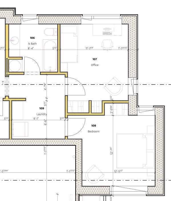 Floor plan of east section